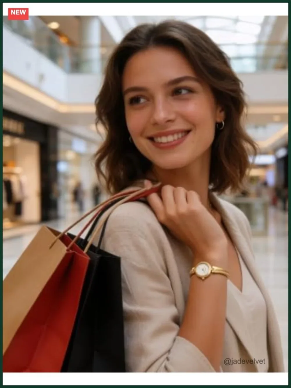 Dainty Bracelet Watch for Women Gold Tone Quartz New